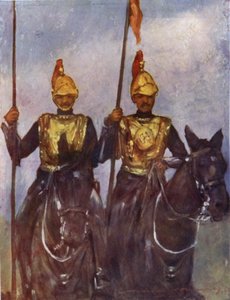 Livvagt af Hans Højhed Dogra Sowar Kashmir af Mortimer Ludington Menpes